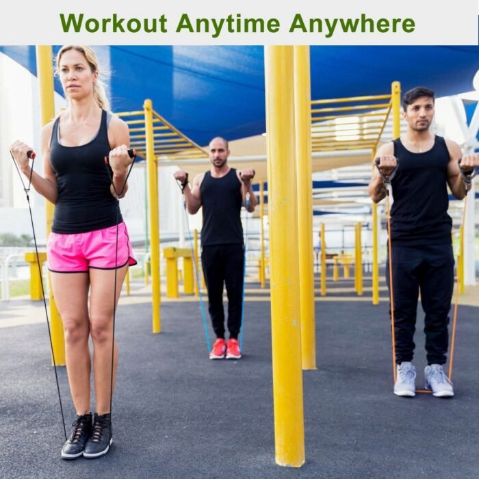11-Piece Set: Resistance Bands Set Fitness - Image 5
