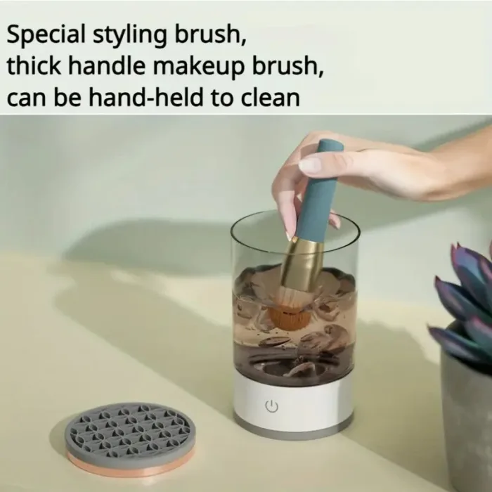 3-in-1 Automatic Makeup Brush Cleaning and Drying Stand - Image 3