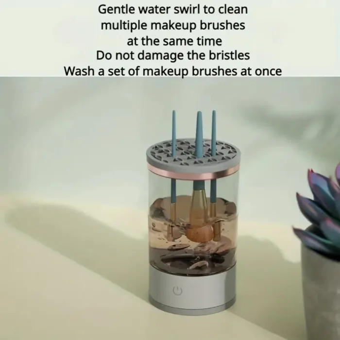 3-in-1 Automatic Makeup Brush Cleaning and Drying Stand - Image 4