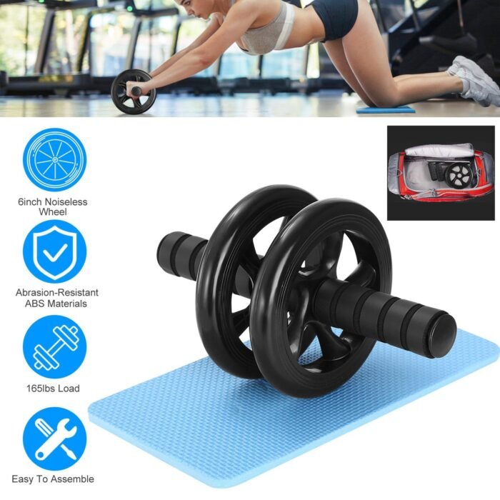 Ab Roller Wheel Fitness Exercise with Knee Pads - Image 13