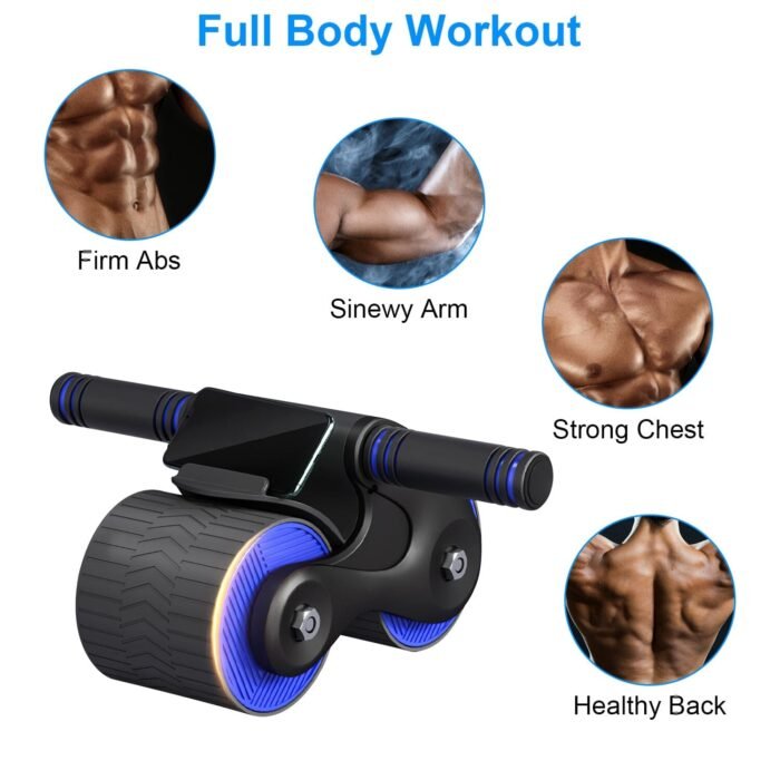 Automatic Rebound Anti-Slip AB Roller Wheel with Knee Pad Holder - Image 9