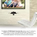 Ematic AT103B Digital Converter Box with LED Display and Recording Capabilities (Black) - Image 8