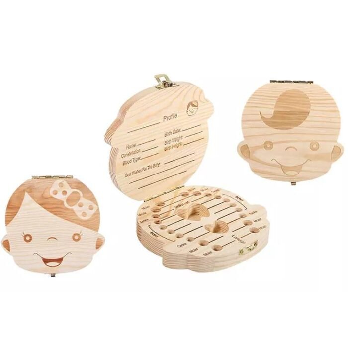 Wooden Storage Keepsake Box For Baby Teeth - Image 3