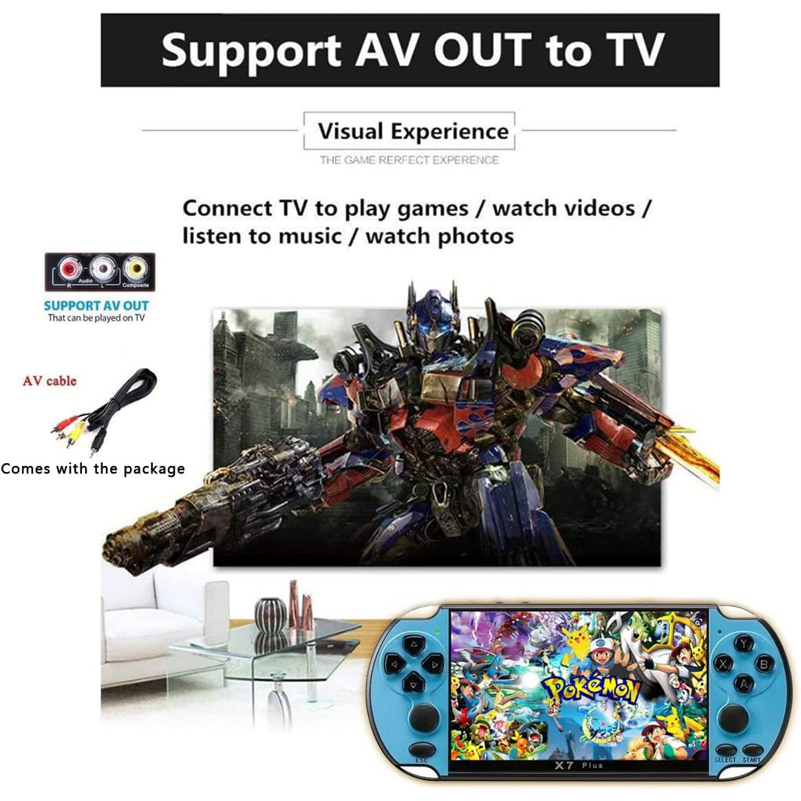 X7Plus Dual Joystick Portable Handheld Game Console - Image 10